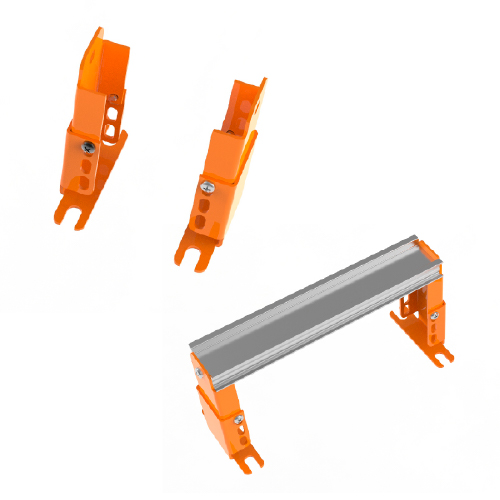 JUEGO DE PATAS P/ SOP. DE RIEL DIN REG. P/ GAB. 300MM PRB300